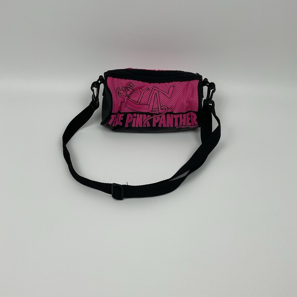 Vintage Pink Panther Bag 1990‎ Crossbody Shoulder Bag Retro Cartoon Promo